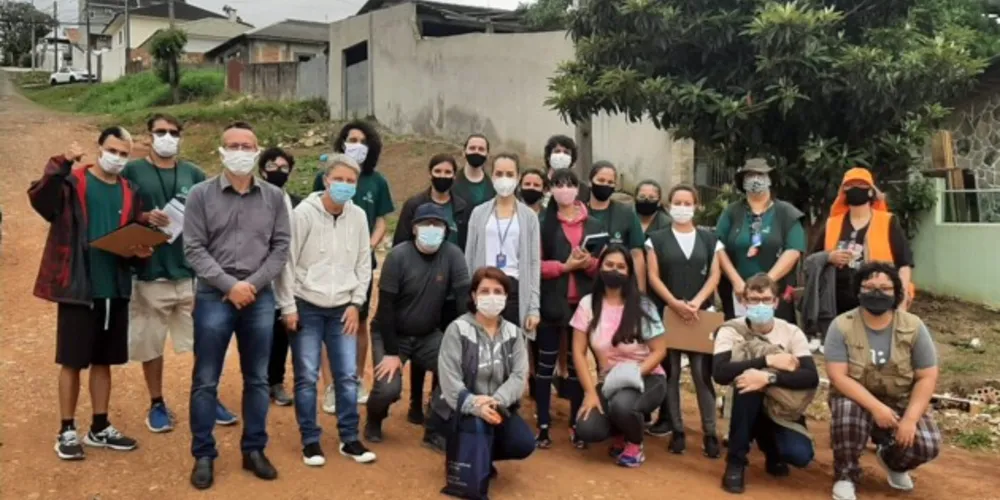 Equipe que estará realizando o 'Plano Municipal de Arborização' de Ponta Grossa