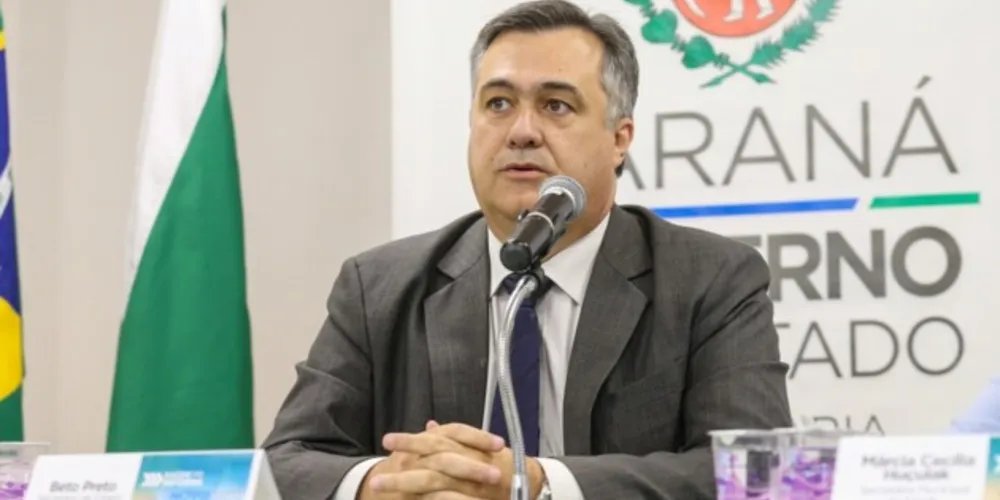 Secretário da Secretaria de Estado da Saúde do Paraná, Beto Preto.
