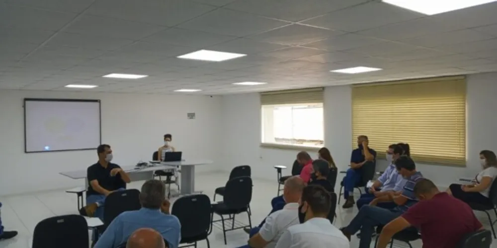 Durante pronunciamento, o prefeito Sérgio Belich ressaltou o atual cenário do saneamento básico no município