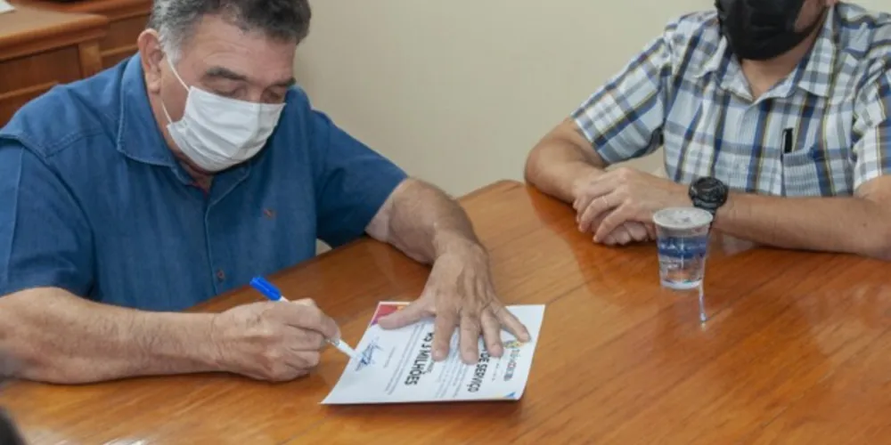 Município dá continuidade ao processo de desenvolvimento estrutural. Ordem de serviço já foi assinada pelo prefeito Dr. Márcio Matos