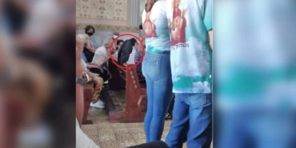 Xaropinha como é carinhosamente chamada participou da recepção do ícone de São José e ficou na igreja São Josafat