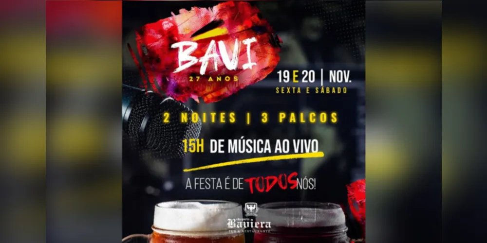 Desde 2014, quando a casa completou 20 anos, o aniversário é marcado por esse formato de festa, que conta com três palcos e diversas surpresas
