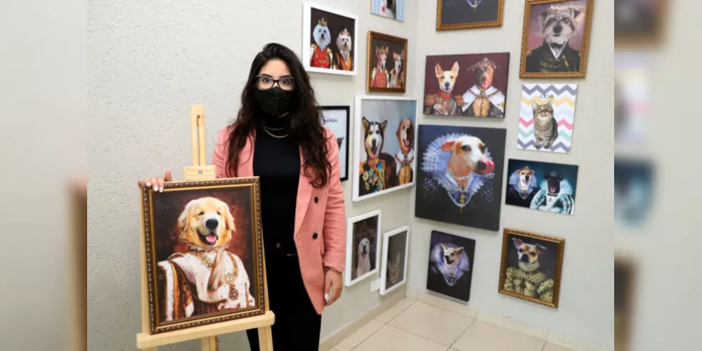 Uma das empreendedoras beneficiadas pelo crédito da Fomento Paraná é a Giovanna Sabatke, que criou uma marca de produtos para animais de estimação