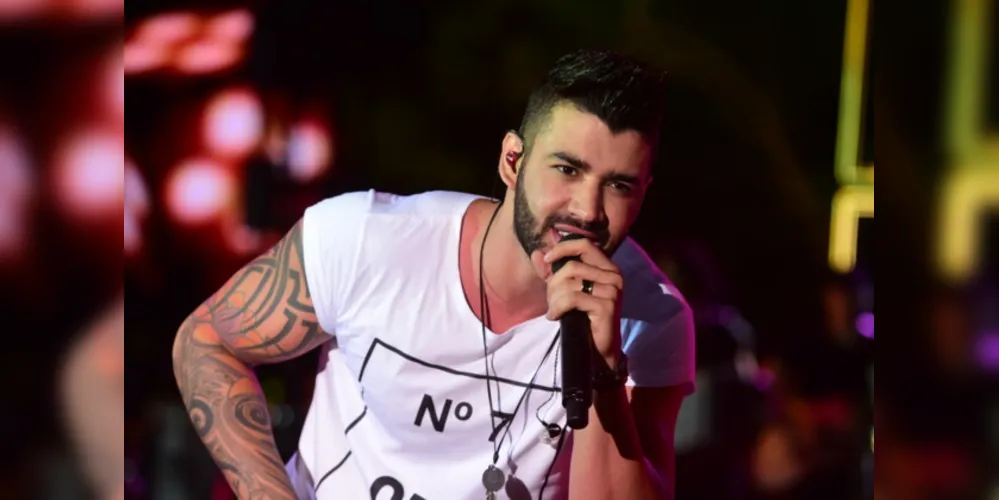 Gusttavo Lima, cantor responsável pela música 'Bloqueado'.