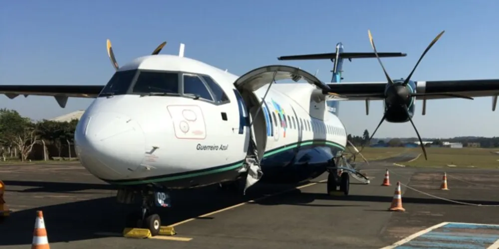 A Azul suspendeu os voos no Aeroporto Sant’Ana em março de 2020, devido à pandemia da Covid
