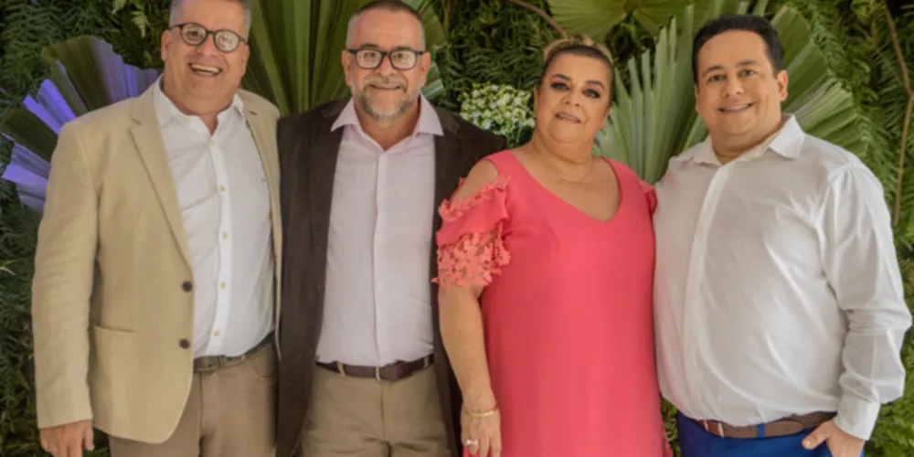 Mauricio, Chafic, Luciane e Rômulo Cury