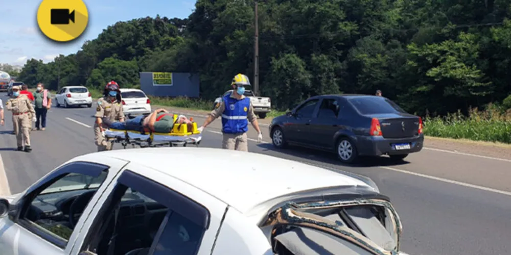 Imagem ilustrativa da imagem Motorista é ejetado de carro em acidente na BR-376