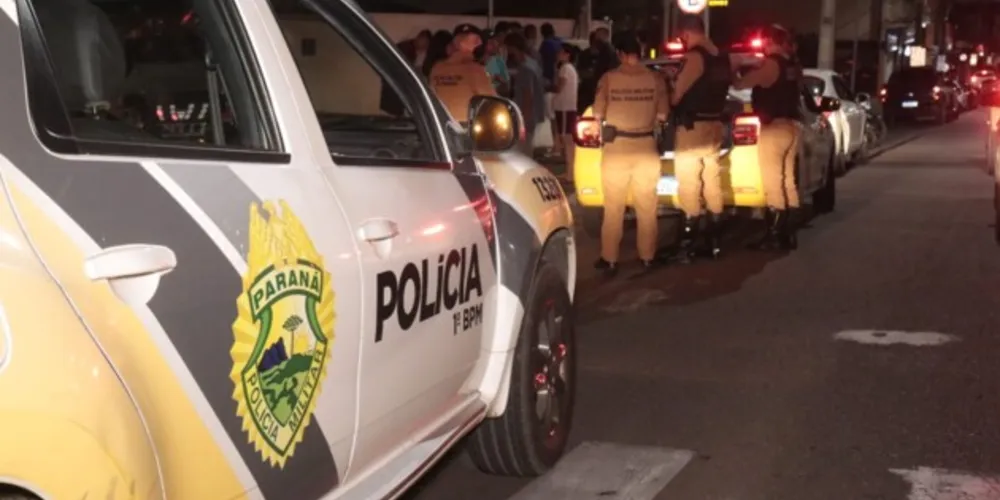 A Polícia Militar esteve no local para fazer o boletim de ocorrência