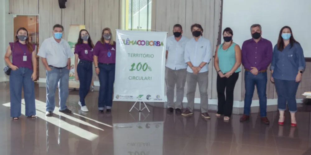 O anúncio do projeto ‘Telêmaco Borba - Território 100% Circular (TC100)’ foi realizado em um evento na sexta-feira (26)
