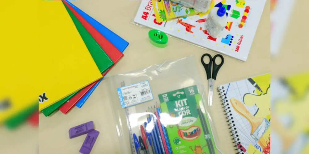Serão aproximadamente 1,8 mil kits para alunos do ensino fundamental e 700 kits para a educação infantil