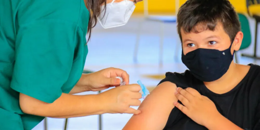 Etapa contempla a aplicação de doses pediátricas no público infantil de 5 a 11 anos com comorbidades