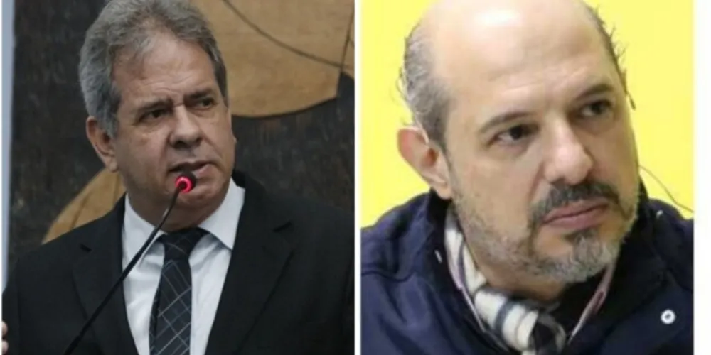 À esquerda 'Valtão' e à direita João Carlos Barbiero.