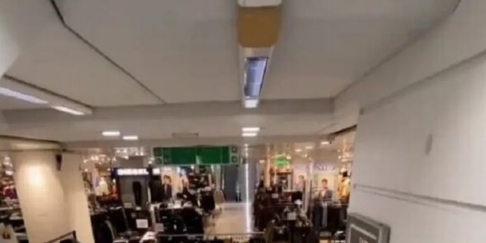 Javier posta na rede social imagens de ruas desertas e estabelecimentos totalmente vazios