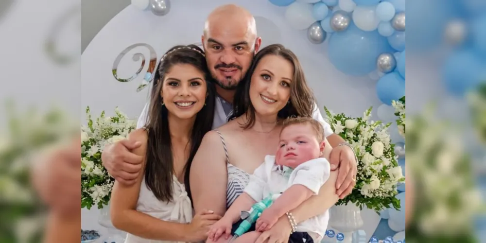 Família de Castro está realizando a venda de rifas para adquirir adaptadores ao menino Vicente Strapasson Gomes