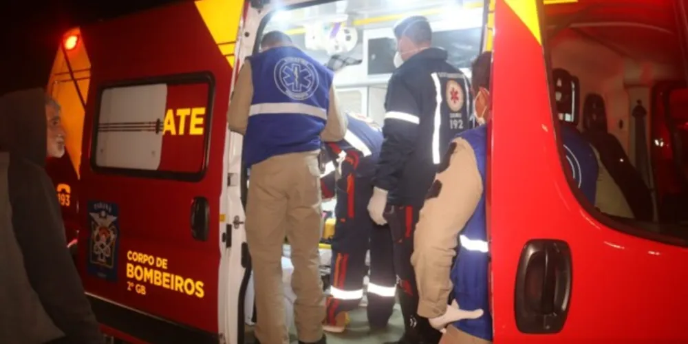 Ele foi atendido pelas equipes e encaminhado para a UPA