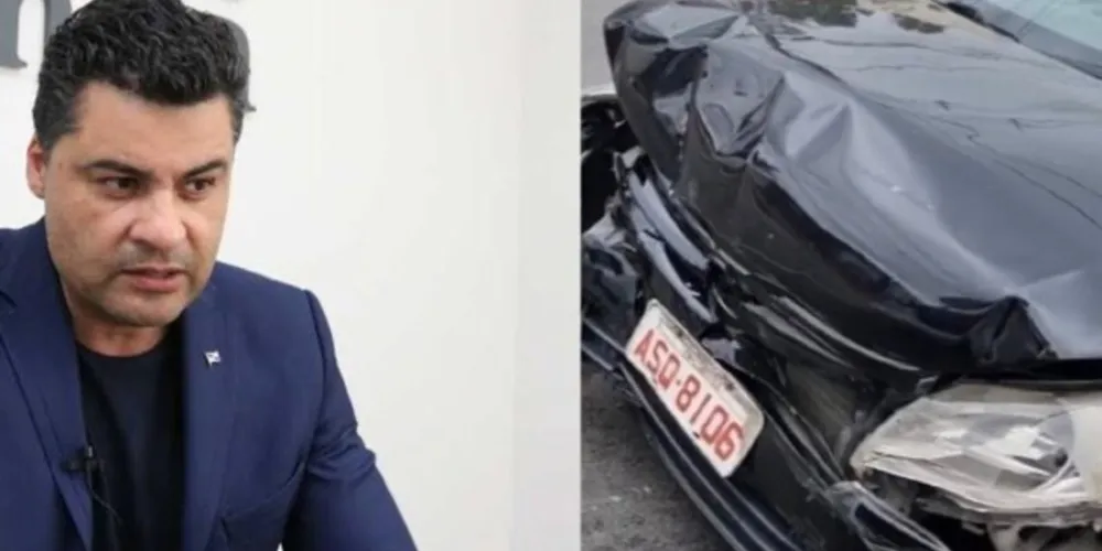 A colisão do tipo traseira resultou apenas em danos materiais