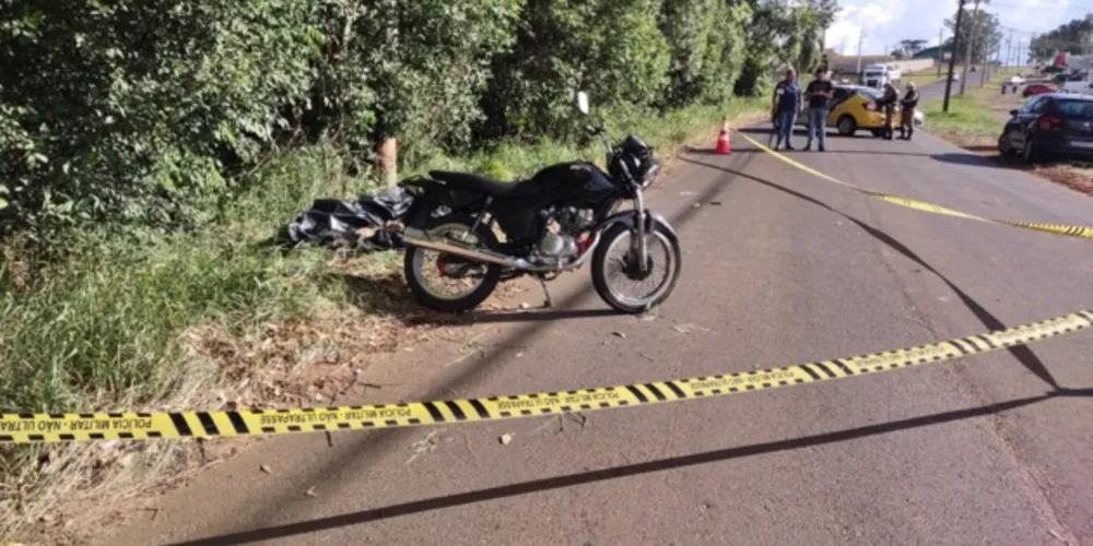 A vítima pilotava uma motocicleta CG150