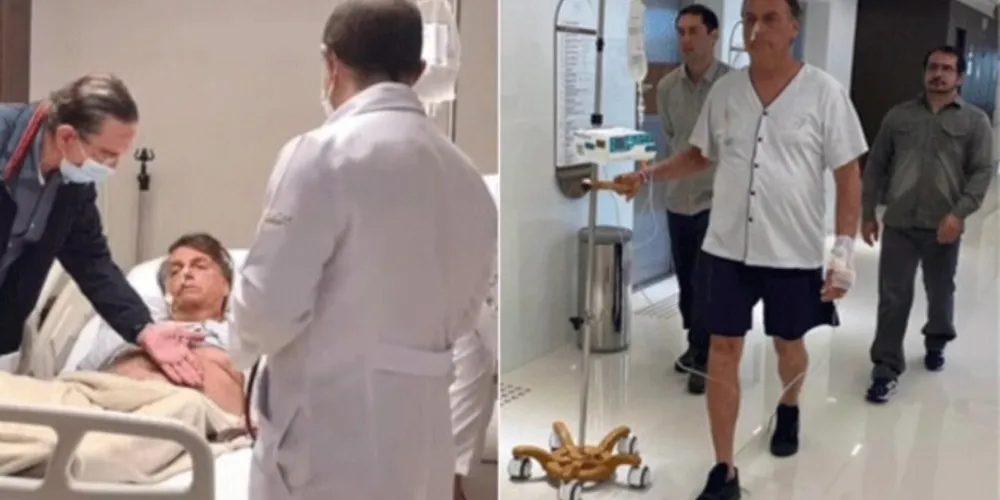 Bolsonaro é avaliado por médicos do Hospital Vila Nova Star, em São Paulo 
