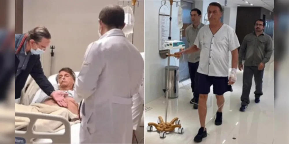 Bolsonaro é avaliado por médicos do Hospital Vila Nova Star, em São Paulo 