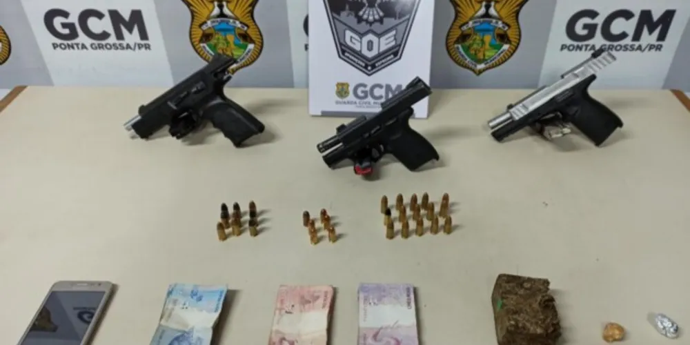Imagem ilustrativa da imagem 'Segurança de ocupação' é preso com pistolas em PG
