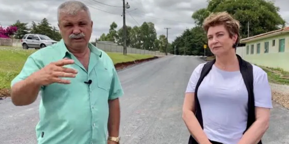 Prefeito Jorge Derbli acompanhou o andamento da 3ª etapa de obras na região de Pinho de Baixo