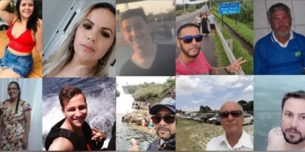 Todas as vítimas fatais, três mulheres e sete homens, estavam na mesma embarcação, denominada Jesus