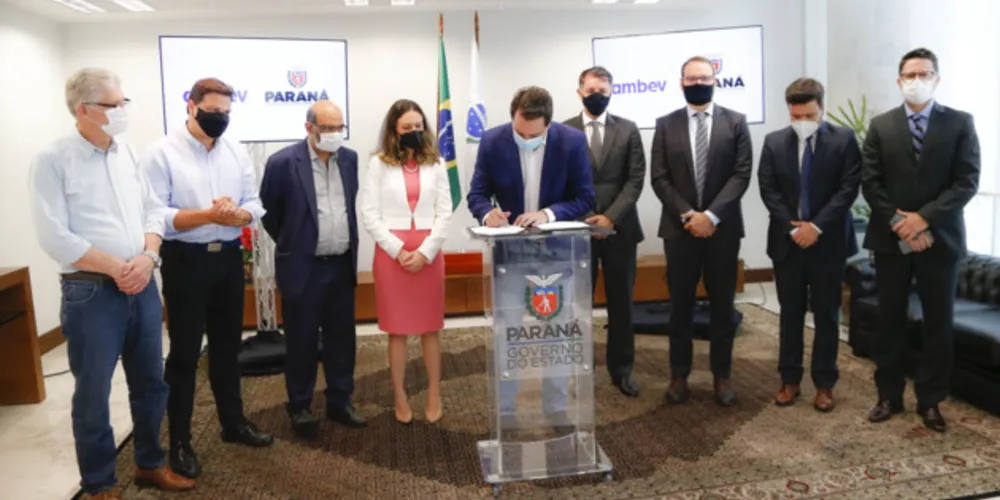 Encontro entre executivos da empresa e o governador Ratinho Junior ocorreu nesta quinta-feira