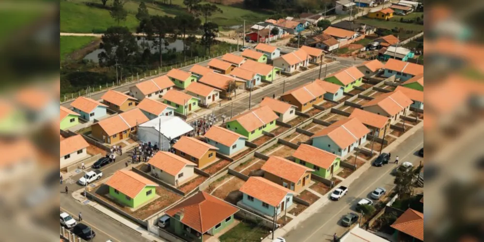 Casas populares serão construídas por meio do programa 'Casa Fácil Paraná'.