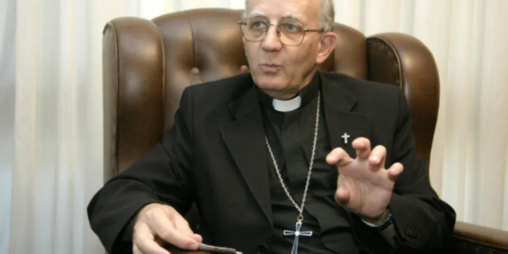 O bispo Dom Sergio Arthur Braschi, de 73 anos, retornou para a casa episcopal