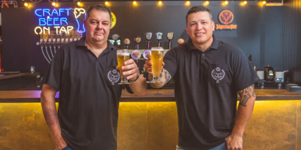 Os proprietários Jackson Steudel e Rodrigo Laureano