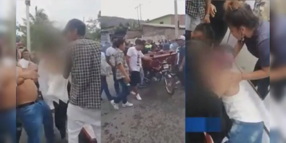 Um grupo de jovens se despediu de um amigo retirando o corpo do caixão para um último passeio de moto