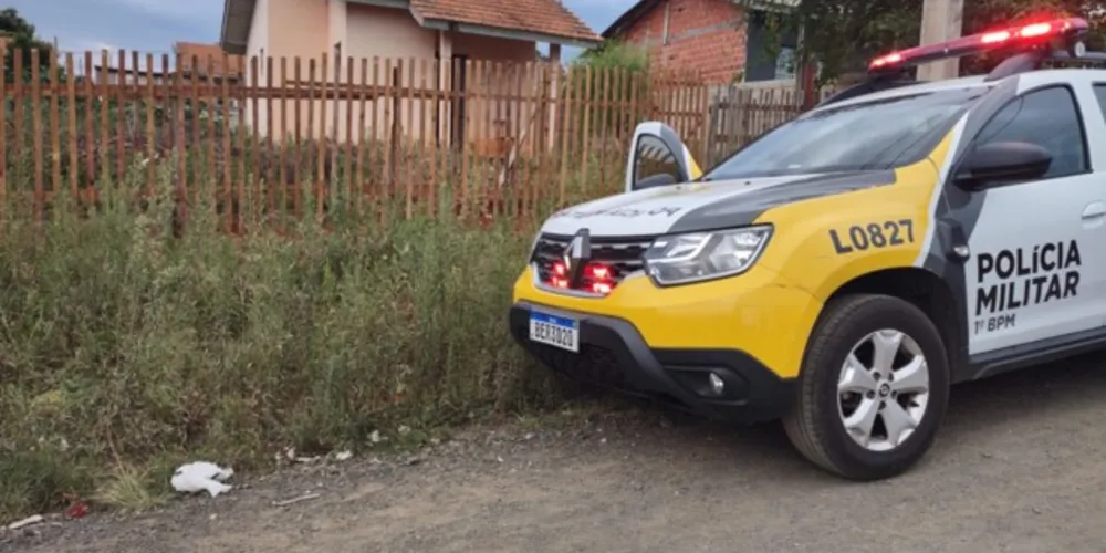 Local de morte foi isolado pela Polícia Militar