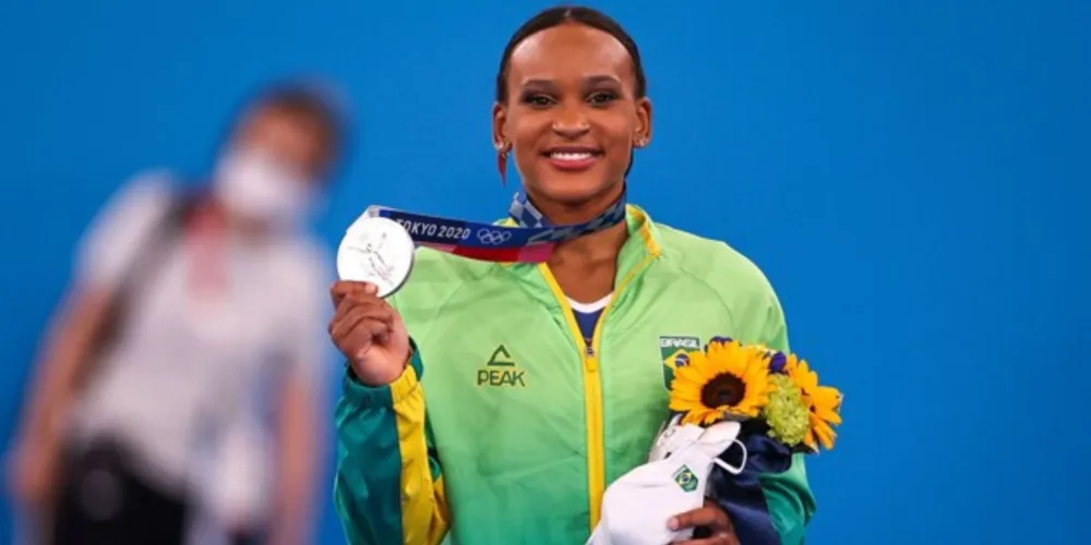 Rebeca Andrade foi uma das principais atletas brasileiras na competição.