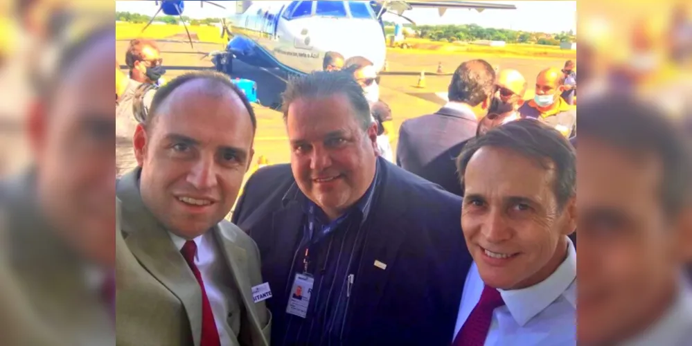 Na foto estão: Daniel Wagner, José Loureiro e Ricardo Wagner Neto.