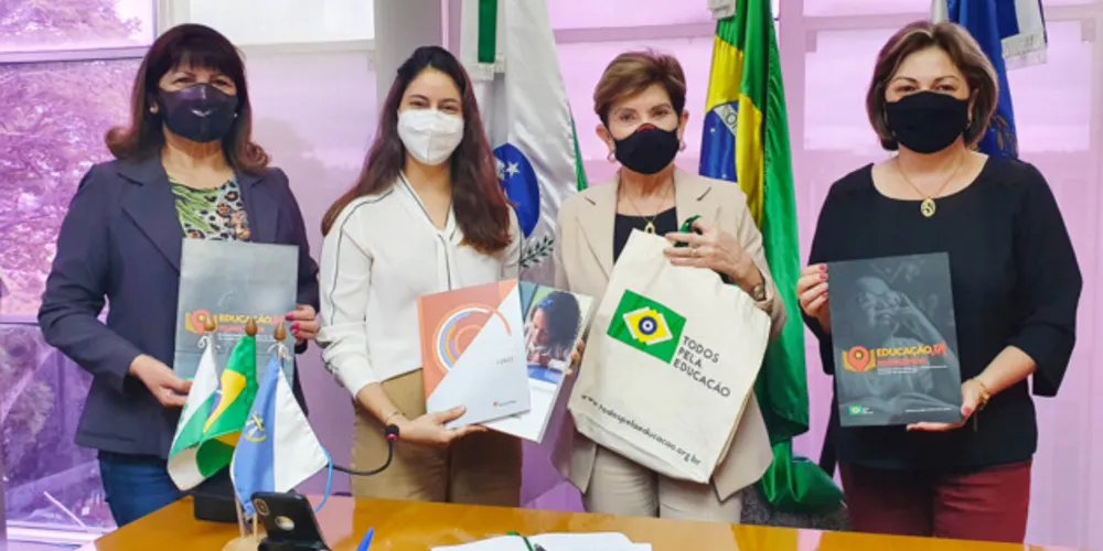 Município garantiu recebimento do Selo Compromisso pela Educação, oferecido pela ONG Todos pela Educação, por ações e comprometimentos assumidos em prol do ensino
