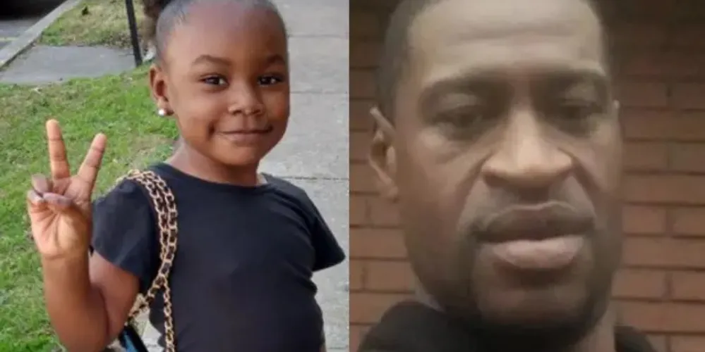 Arianna Delane, de 4 anos, sobrinha de George Floyd, foi surpreendida com um tiro enquanto dormia em casa.