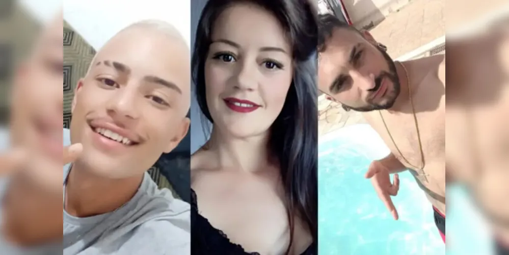 Sann Simpools, de 19 anos, Claudia Portela, de 33 anos, e Robson Tiago Avelino, de 28 anos.