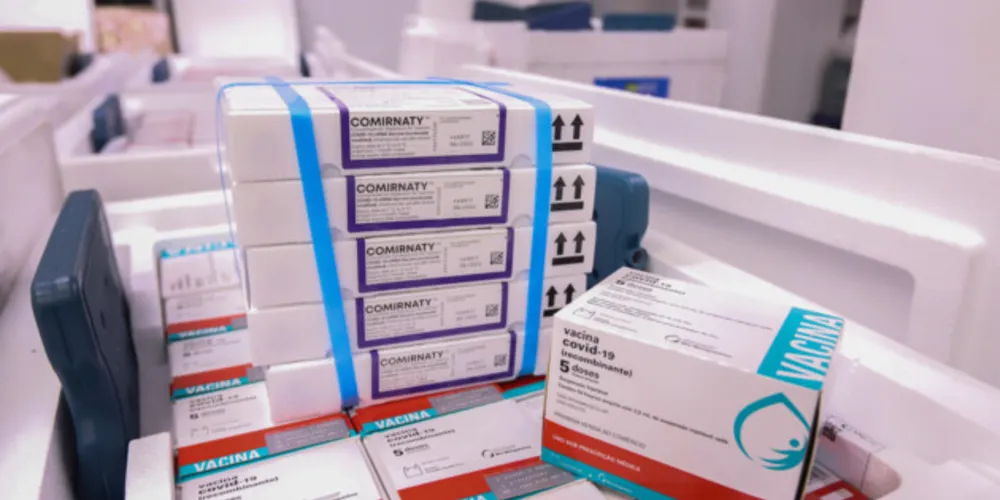 Paraná vai receber 387.240 vacinas contra  a covid-19 nesta segunda-feira (6).