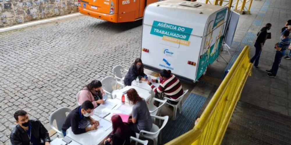 Agência do Trabalhador Móvel oferta 300 vagas de emprego, nesta quinta (17).
