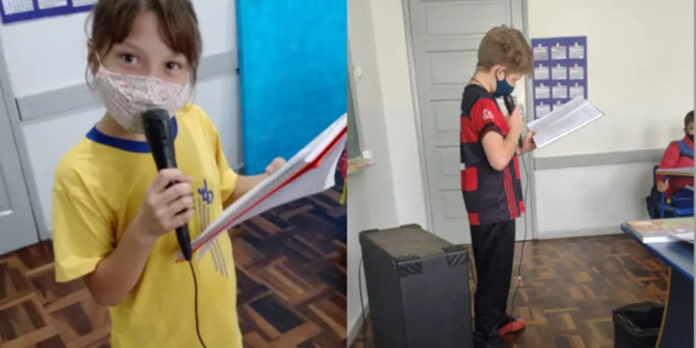 Apresentações e produções marcaram dinâmica em sala de aula