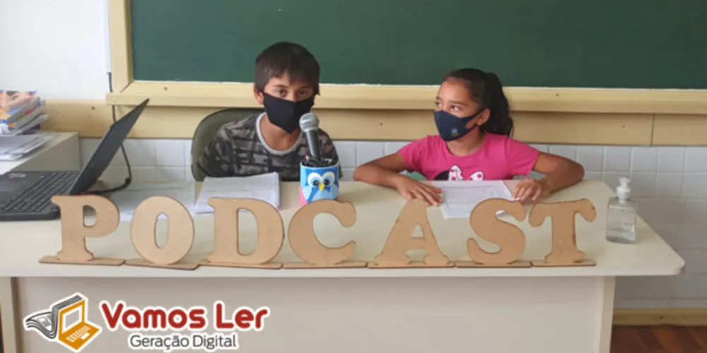 Alunos foram protagonista na produção do recurso em áudio
