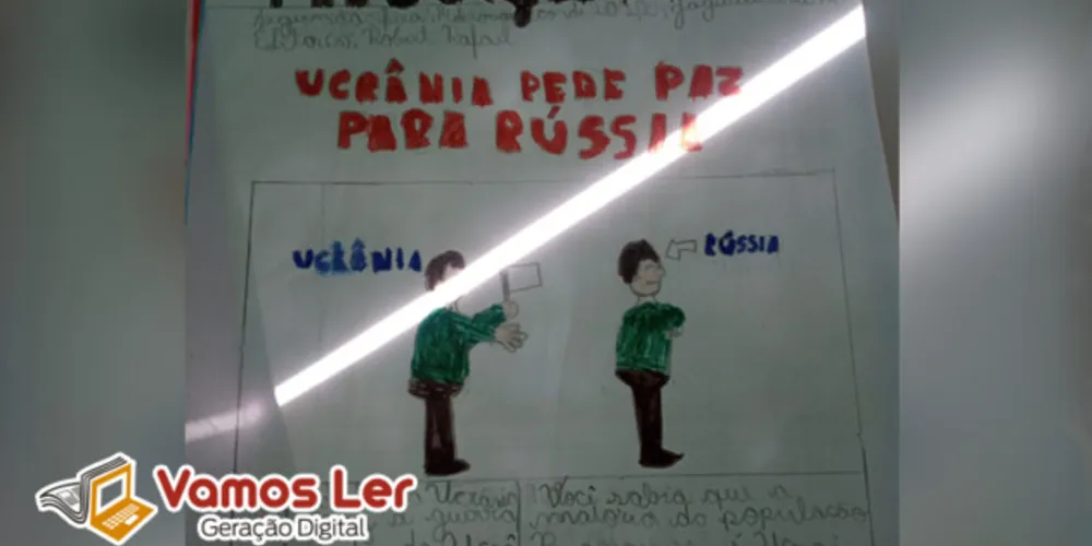 Desenhos ilustraram tema trabalhado em sala