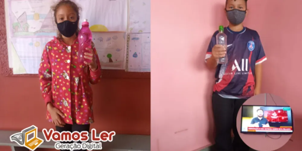 Alunos registraram quais recipientes utilizam em sintonia com a videoaula