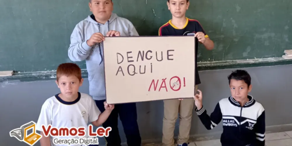 A atividade resultou em cartazes confeccionados pelos alunos
