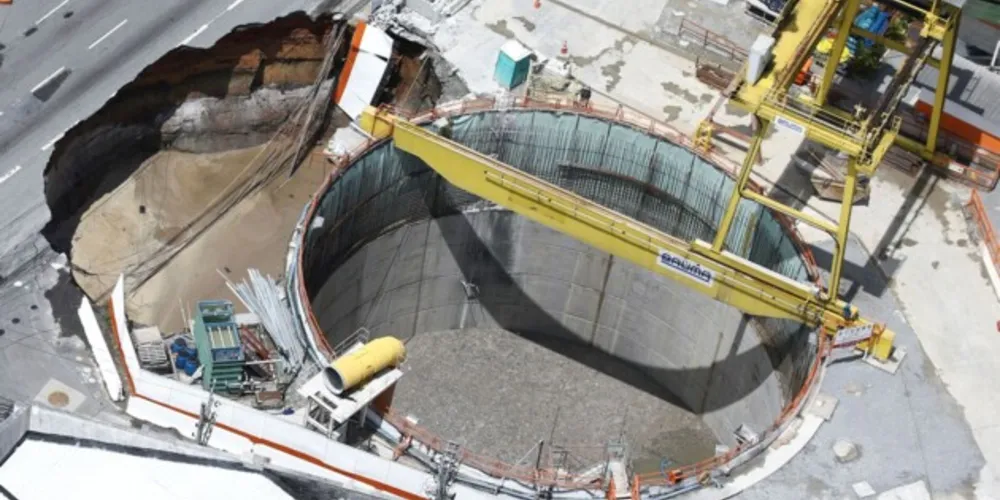 Imagem ilustrativa da imagem Acidente em obra do metrô causa inundação de túnel em SP