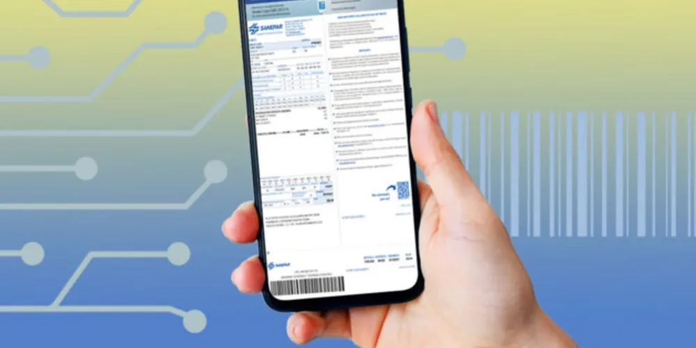 Cliente pode receber a conta de água/esgoto via e-mail ou consultar no aplicativo Sanepar Mobile