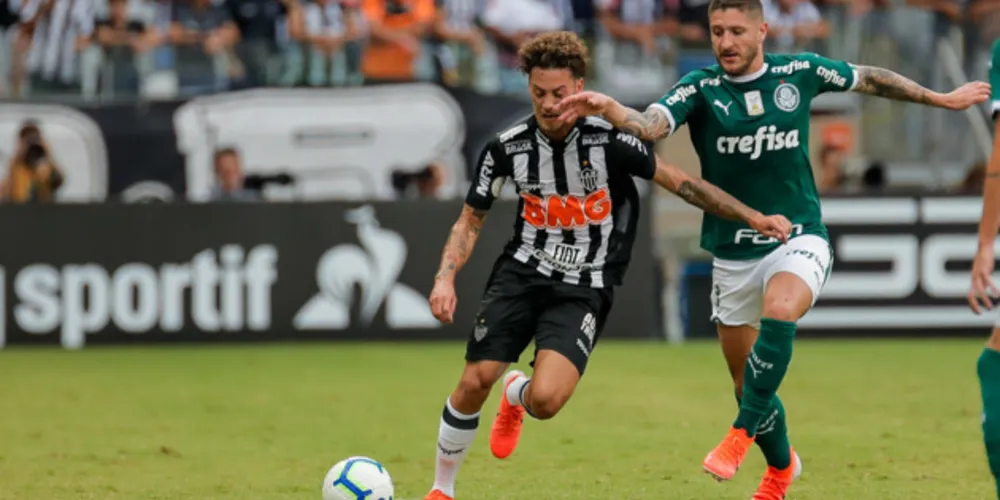 Atlético Mineiro está com uma odd pouco acima de 10%, e o Palmeiras para vencer o Brasileirão Série A, com 25%
