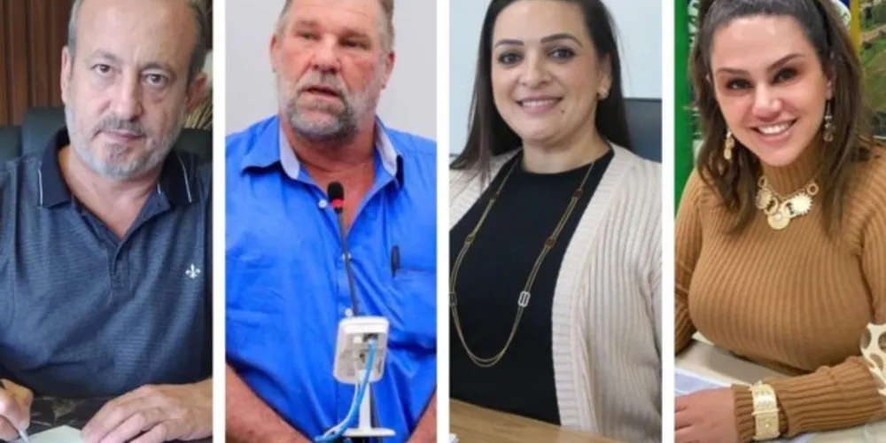 Prefeitos da região recebem o secretário estadual de Desenvolvimento Sustentável e Turismo, Márcio Nunes, e o desembargador do Tribunal de Justiça do Paraná (TJPR), Abraham Lincoln Calixto