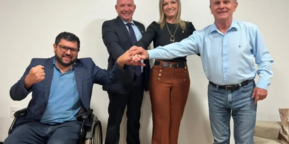 Deputada paranaense e outras lideranças do Pros, na última terça-feira (22).