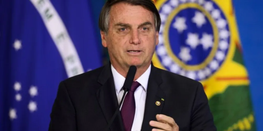 Bolsonaro concedeu uma entrevista coletiva à imprensa